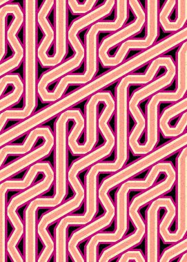 Renkli Altıgen Döşeme Bağlantısı sanat arkaplan tasarımı illüstrasyonu