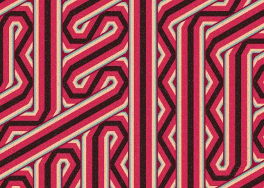 Renkli altıgen karo sanat arkaplanı, vektör illüstrasyonu 