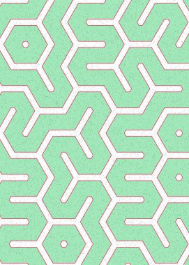 Renkli altıgen karo sanat arkaplanı, vektör illüstrasyonu 