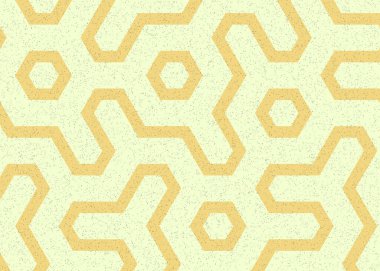 Renkli altıgen karo sanat arkaplanı, vektör illüstrasyonu 