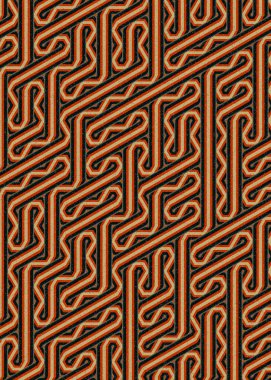 Renkli altıgen karo sanat arkaplanı, vektör illüstrasyonu 