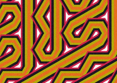 Renkli Altıgen Döşeme Bağlantısı sanat arkaplan tasarımı illüstrasyonu