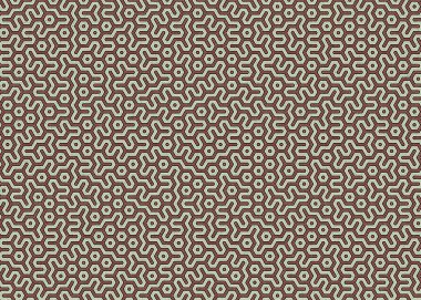 Renkli altıgen karo sanat arkaplanı, vektör illüstrasyonu 