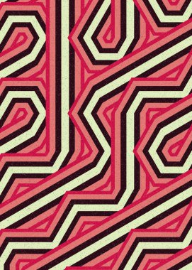 Renkli Altıgen Döşeme Bağlantısı sanat arkaplan tasarımı illüstrasyonu