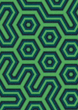 Renkli altıgen karo sanat arkaplanı, vektör illüstrasyonu 