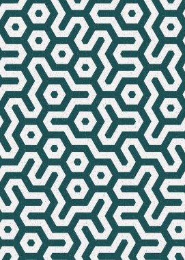 Renkli altıgen karo sanat arkaplanı, vektör illüstrasyonu 