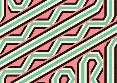 Renkli altıgen karo sanat arkaplanı, vektör illüstrasyonu 