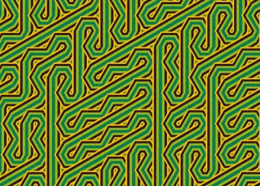 Renkli Altıgen Döşeme Bağlantısı sanat arkaplan tasarımı illüstrasyonu