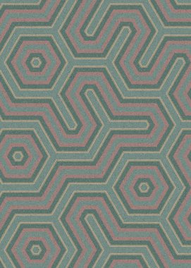 Renkli altıgen karo sanat arkaplanı, vektör illüstrasyonu 