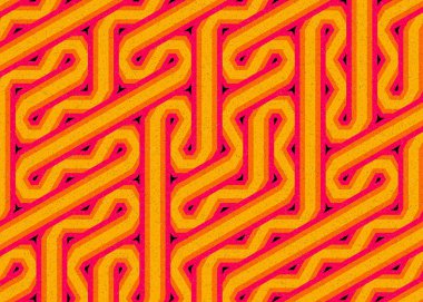 Renkli altıgen karo sanat arkaplanı, vektör illüstrasyonu 