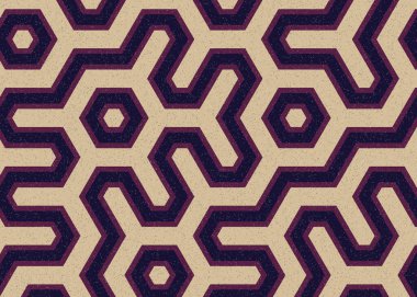 Renkli altıgen karo sanat arkaplanı, vektör illüstrasyonu 