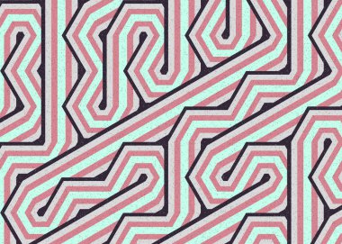 Renkli Altıgen Döşeme Bağlantısı sanat arkaplan tasarımı illüstrasyonu