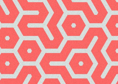 Renkli altıgen karo sanat arkaplanı, vektör illüstrasyonu 