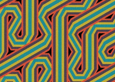 Renkli Altıgen Döşeme Bağlantısı sanat arkaplan tasarımı illüstrasyonu