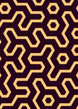 Renkli altıgen karo sanat arkaplanı, vektör illüstrasyonu 