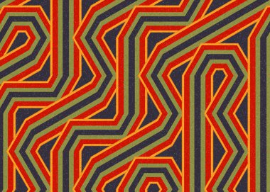 Renkli Altıgen Döşeme Bağlantısı sanat arkaplan tasarımı illüstrasyonu