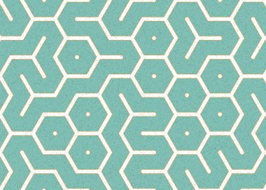 Renkli altıgen karo sanat arkaplanı, vektör illüstrasyonu 