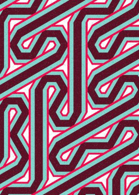 Renkli altıgen karo sanat arkaplanı, vektör illüstrasyonu 