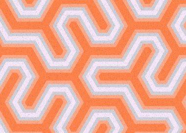 Renkli altıgen karo sanat arkaplanı, vektör illüstrasyonu 