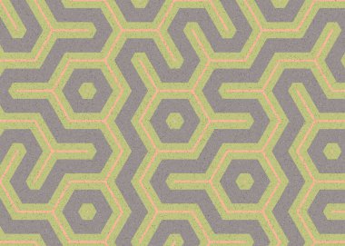 Renkli altıgen karo sanat arkaplanı, vektör illüstrasyonu 