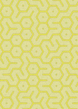 Renkli altıgen karo sanat arkaplanı, vektör illüstrasyonu 