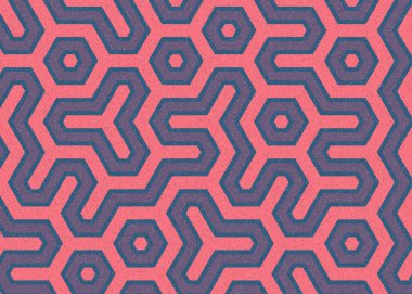 Renkli altıgen karo sanat arkaplanı, vektör illüstrasyonu 