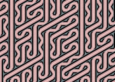 Renkli Altıgen Döşeme Bağlantısı sanat arkaplan tasarımı illüstrasyonu