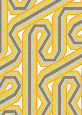 Renkli altıgen karo sanat arkaplanı, vektör illüstrasyonu 