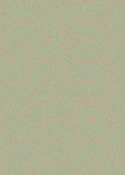 カラフルな六角形のタイルのアートの背景 ベクトルイラスト — ストックベクタ