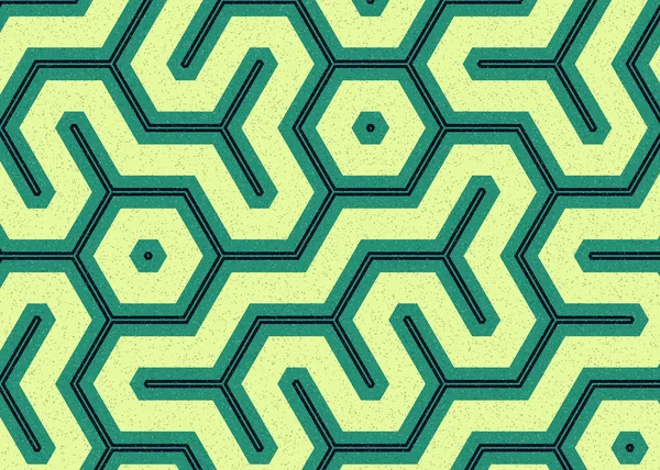 Fond Art Carrelage Hexagonal Coloré Illustration Vectorielle — Image vectorielle