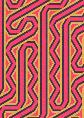 Renkli Altıgen Döşeme Bağlantısı sanat arkaplan tasarımı illüstrasyonu