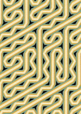 Renkli altıgen karo sanat arkaplanı, vektör illüstrasyonu 