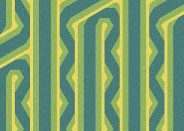 Renkli altıgen karo sanat arkaplanı, vektör illüstrasyonu 