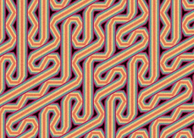 Renkli Altıgen Döşeme Bağlantısı sanat arkaplan tasarımı illüstrasyonu