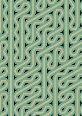 Renkli altıgen karo sanat arkaplanı, vektör illüstrasyonu 