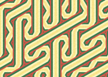 Renkli altıgen karo sanat arkaplanı, vektör illüstrasyonu 