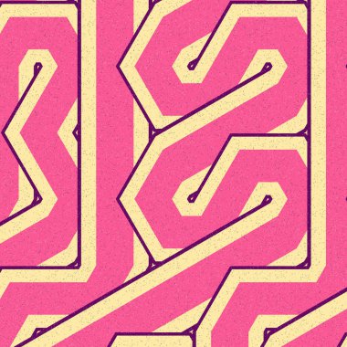 Renkli altıgen kiremit bağlantısı, soyut sanatsal arkaplan