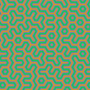 Renkli altıgen kiremit bağlantısı, soyut sanatsal arkaplan