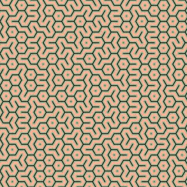 Renkli altıgen kiremit bağlantısı, soyut sanatsal arkaplan