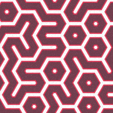 Renkli altıgen kiremit bağlantısı, soyut sanatsal arkaplan