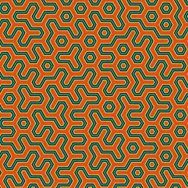 Renkli altıgen kiremit bağlantısı, soyut sanatsal arkaplan