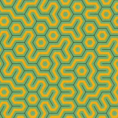 Altıgen Döşeme Sanatı arkaplan çizimi