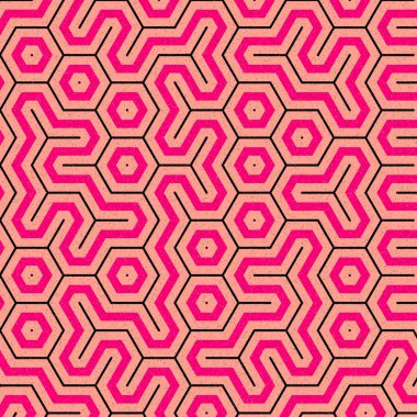  Altıgen Döşeme Sanatı arkaplan çizimi