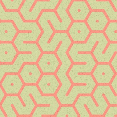 Renkli altıgen kiremit bağlantısı, soyut sanatsal arkaplan