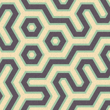 Renkli altıgen kiremit bağlantısı, soyut sanatsal arkaplan