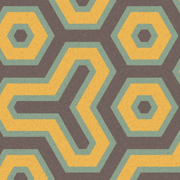 Renkli altıgen kiremit bağlantısı, soyut sanatsal arkaplan