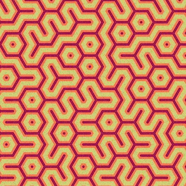 Renkli altıgen kiremit bağlantısı, soyut sanatsal arkaplan