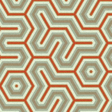 Renkli altıgen kiremit bağlantısı, soyut sanatsal arkaplan