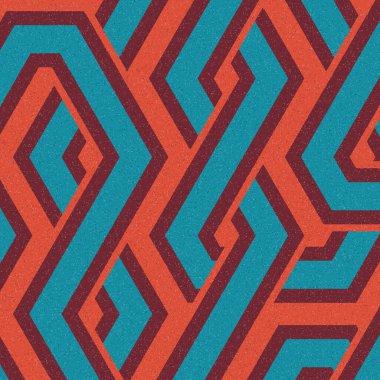 Renkli altıgen kiremit bağlantısı, soyut sanatsal arkaplan