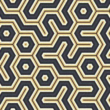 Renkli altıgen kiremit bağlantısı, soyut sanatsal arkaplan